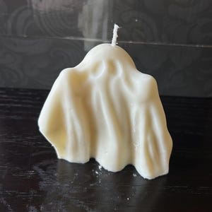 Ghost Candle | Spooky Decor | Handmade Halloween Wax Candle