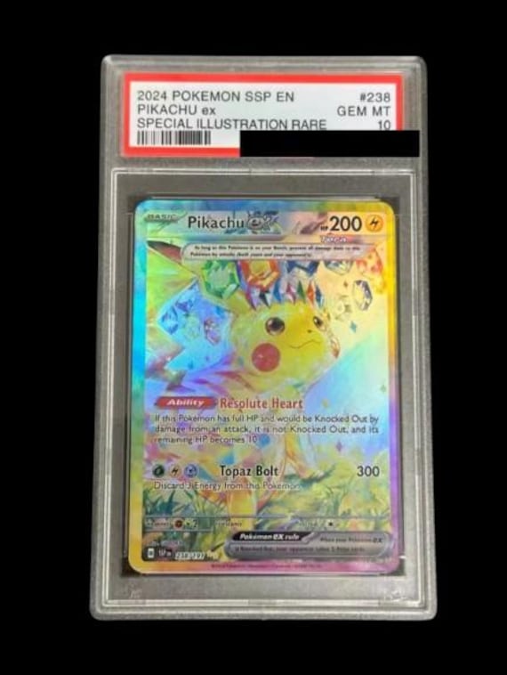 Pikachu EX 238/191 PSA 10 - SSP Surging Sparks - English