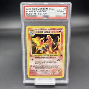 Blaine&#39;s Charizard - Gym Holo - English Version - Holographic - Proxy - High Quality