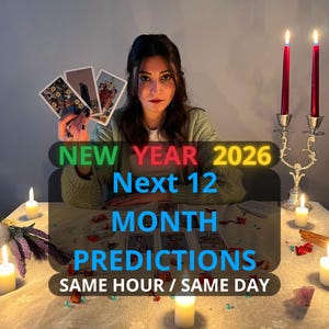 Same Hour 12 Month Psychic Reading, Clairvoyant Forecast, Love Career Money, Year Ahead 2026
