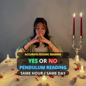 Pendulum Reading, Yes Or No Reading, Psychic Reading, Accurate Pendulum, Psychic Guidance, Reply within 24 hours, same hour, personalized
