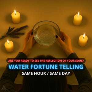 Water Fortune Telling, SAME HOUR, Psychic Reading, Water Reading, Love Reading, Are You Ready To See The Reflection Of Your Soul