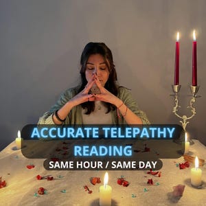 Genaue Telepathie Lesung Same Hour, Psychic Reading 1h, Detaillierte Gedankenlesung, Same Day Reading, Mittlere Lesung, Keine Werkzeuge Liebe Lesung