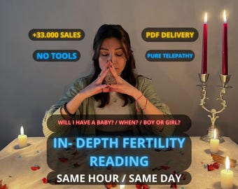 Fertility Psychic Reading, Gender Reveal Reading, Detailed Pregnancy Reading, In-Depth Conception Prediction, 1 hour reading, tarot reading