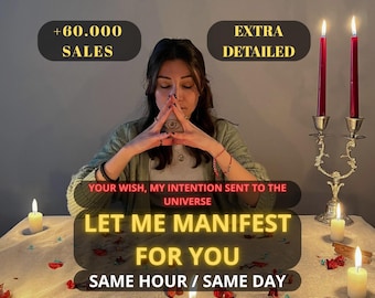 Laat mij voor jou manifesteren, mediumlezing, paranormale lezing, gepersonaliseerd ritueel, liefde, geluk, carrière, voor jou, gepersonaliseerd, binnen hetzelfde uur
