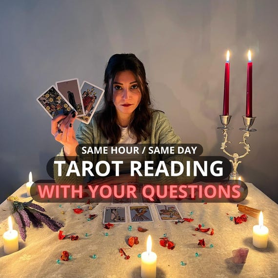 Same Hour Tarot Reading, Love Reading Tarot, Psychic Reading, with Your Questions, Same Day, Tarot Reading, love reading, Medium reading