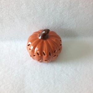 Ceramic Orange Pumpkin Decor
