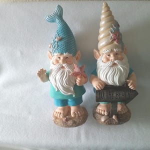Decoración de gnomos de playa, juego de 2
