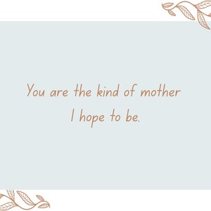 Mother&#39;s Day Card (Blue and Vines)