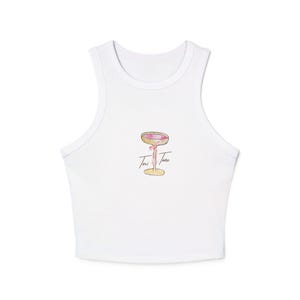 Damen Micro Rib Racer Tank Top - Perfekt für Partys, Sommer, Freizeitkleidung, Geschenke oder für den Alltag