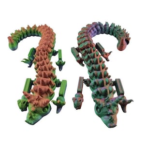 Dessert-Themed Articulated Dragon- Scoop the Ice Cream Dragon – – 4 Sizes – Whimsical Fantasy Collectible or Fidget