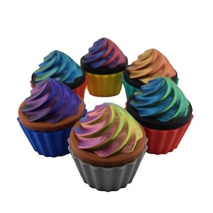 Cupcake Party Favor Container – Blind Box Twist Top – Available in Mini, Medium, and Large – Fun Birthday Favor or Cute Storage