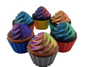Cupcake Party Favor Container – Blind Box Twist Top – Available in Mini, Medium, and Large – Fun Birthday Favor or Cute Storage
