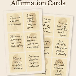 Cartes d'affirmation de soi Speak Life - 30 cartes d'autonomisation des femmes à imprimer