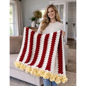 Virkmönster för popcornhinkfilt – Chunky filmkvällsfilt PDF