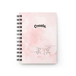 Creative Ideas Spiral Bound Journal, Notebook for Artists, Sketchbook for Writers, Gift for Creatives, Writing Journal, Artistic Diary