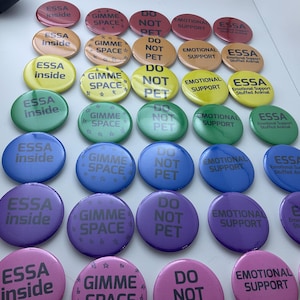 ESSA pin pack of 5 pins  *more color options!* for essas, comfort stuffies, and more (READ DESCRIPTION)