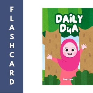 Cartes flash Dua quotidiennes pour enfants – Cartes d'apprentissage islamiques imprimables pour enfants | Activité éducative pour enfants musulmans | Téléchargement numérique