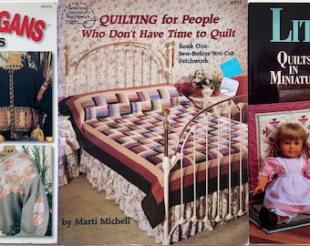 Quilt Book, Quilt Pattern Book, Vintage Quilt Book, Miniature Quilt Pattern - Mix & Match