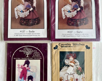 Sewing Patterns for Primitive Dolls and Country Dolls, Doll Making Pattern, Sewing Crafts, Vintage Patterns, Dream Spinners, Country Stitch