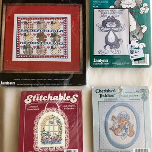 Counted Cross Stitch Kit, Vintage Cross Stitch Kit, Needlecraft Kit, Mix and Match, Clearance Sale, Buy More and Save! Listing No. 17