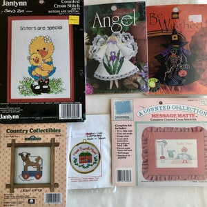 Counted Cross Stitch Kit, Vintage Cross Stitch Kit, Needlecraft Kit, Mix and Match, Clearance Sale,Buy More and Save! Listing No. 16