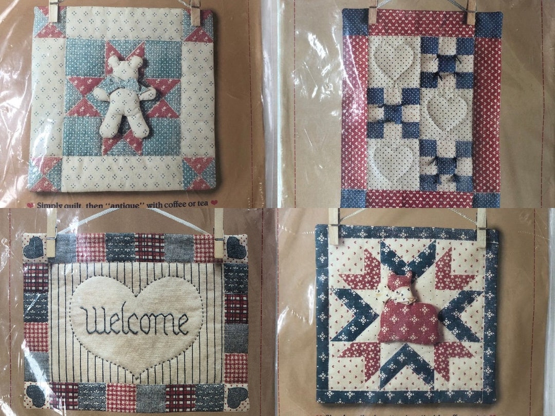 Fabric Panel for Quilting, Quilting Kit, Mini Quilt Kit, Hand Quilt Kit