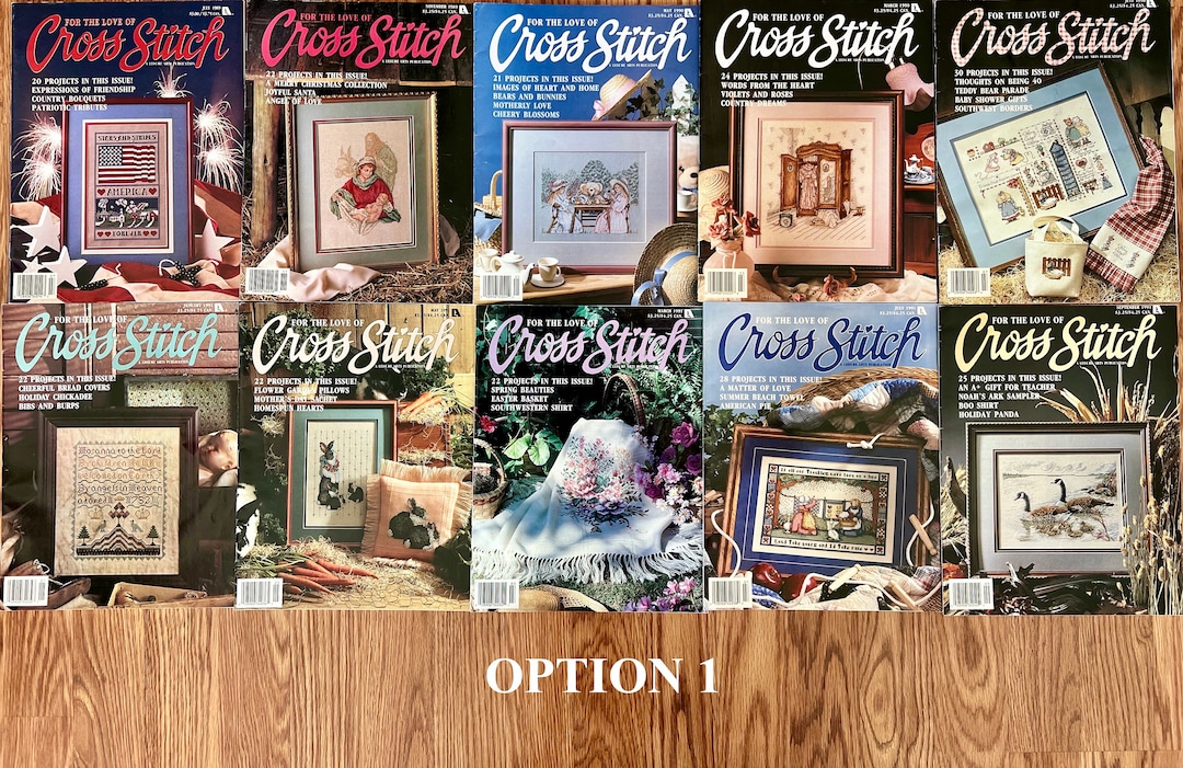 Counted Cross Stitch Magazines, Vintage Cross Stitch Pattern, Destash