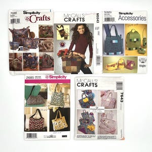 Sewing Patterns for Totes, Back Pack, Retreat Bags, Fanny Packs, Messenger Bags, Utility Bags - Mix & Match