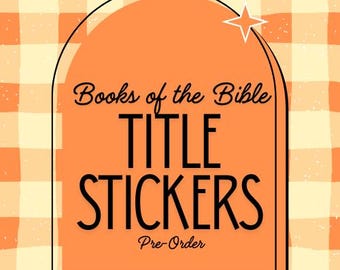 PRE-ORDER *NATURAL* Books of the Bible-stickers