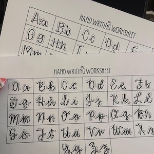 Kayley's Handwriting Worksheet Set