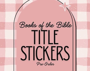 PRE-ORDER *PINK* Books of the Bible Stickers