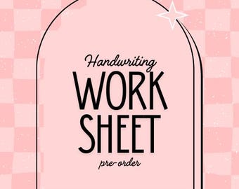 Set werkbladen handschrift PRE-ORDER