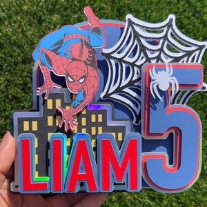 Spider-Man Cake Topper. Spider-Man Cake Decoration.