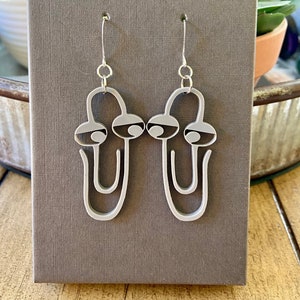Clippy Earring.  Remember Windows 97.  Laser Acrylic.  Shop Name: jillmccp  JMP Designs