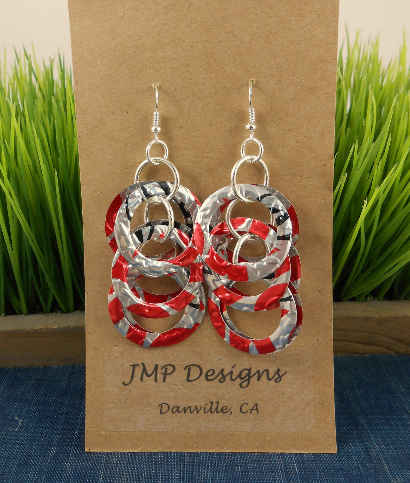 Rhinestone Diet Coke Can Earrings main image 0