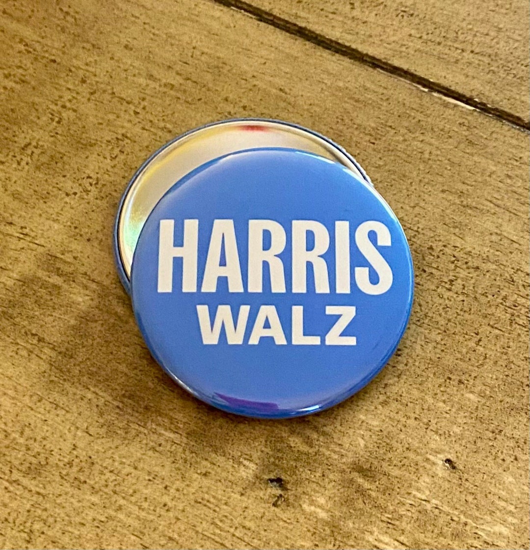 Official Harris Walz Button - 2.25” Presidential Election - Harris 2024 ...