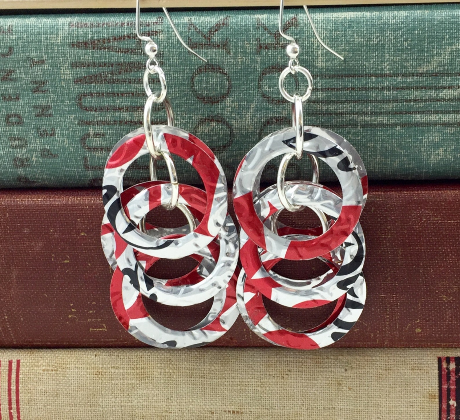 Rhinestone Diet Coke Can Earrings main image 1