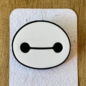 Baymax Big Hero Six Brooch/Lapel Pin. Disney.  Laser Cut. San Fransokyo. Shop Name: Jillmccp  JMP Designs