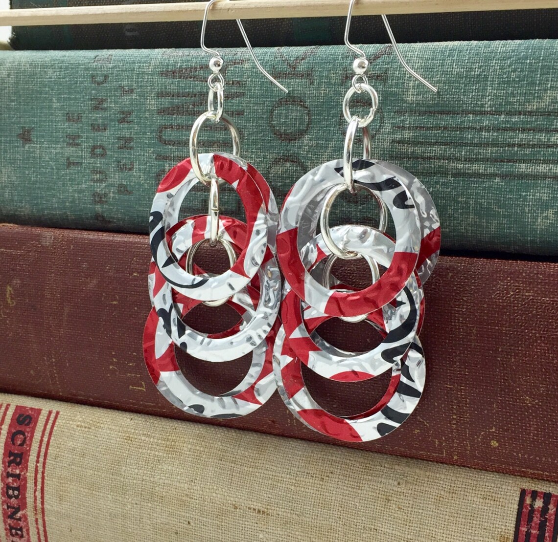 Rhinestone Diet Coke Can Earrings