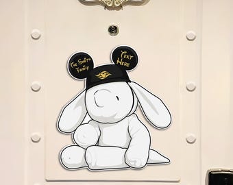 Personalized Towel Animal Magnet, Custom Ocean Stateroom Door Sign, Dcl Cruise Family Trip Souvenirs, Mouse Ears Decor, Fish Extender Gifts