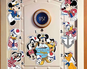 Personalized Disney Cruise Line 2026 Magnet, Mickey and friends Family Cruise Magnet, Family sign Disney Wish Dream Treasure Fantasy Destiny
