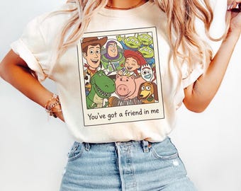Toy Story Shirt, Disneyland Pixar Toy Story Characters Shirt, Woody, Buzz, Jessie,Bullseye, Disney Vacation Matching, You Got A Friend In Me