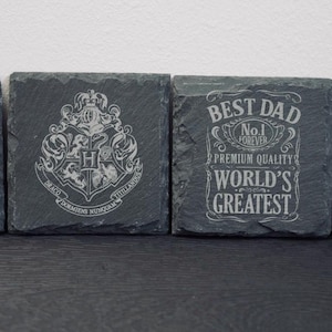 Custom Laser Engraved Slate Coasters and Signs