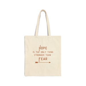 Hope Quote Cotton Canvas Tote Bag | Eco-Friendly, Reusable Shopper, Gift, Motivational, Fashionable, Inspirational