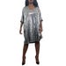Pink Floral Print Plus Size Resort Wear Caftan For Women