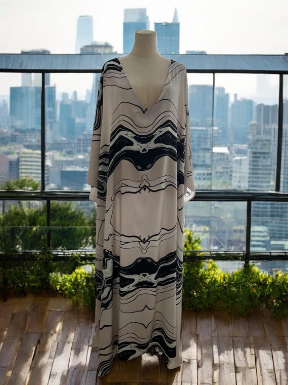 chinese dress ladies MLSOWM Womens Maxi Dress Abstract Swirls Summer Long Dresses Blue Gray  Marble Casual Sleeveless Dresses with Pocket at Amazon Women's Clothing  store main image 0