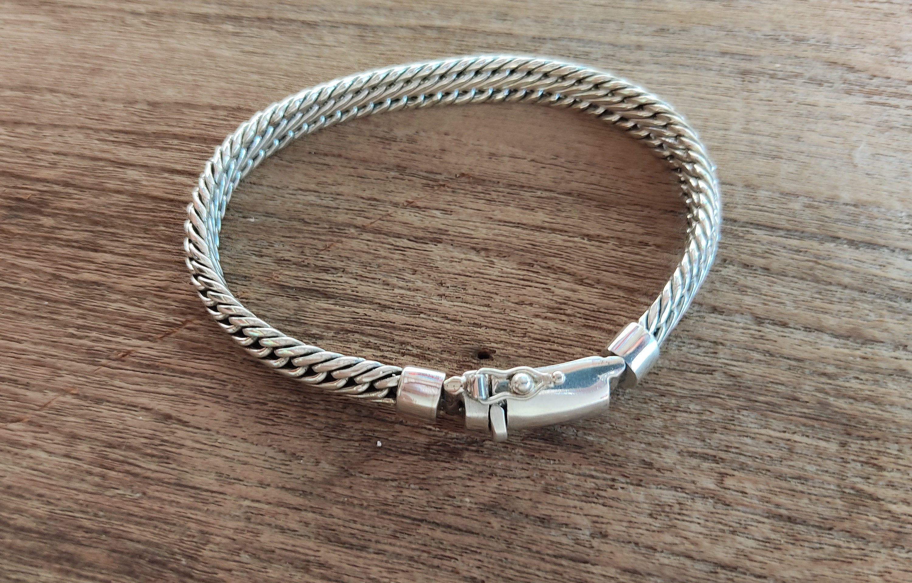 9 Mm Thick Solid Sterling Silver Bracelet Handmade Silver Etsy UK