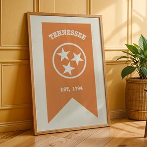 University of Tennessee Pennant Flag Print: Knoxville College Dorm Art (Digital Download)