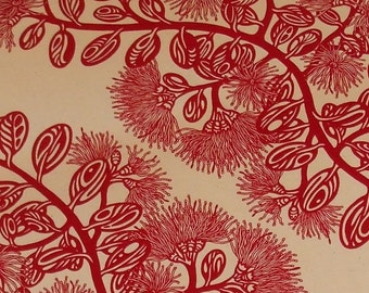 Pohutukawa table runner